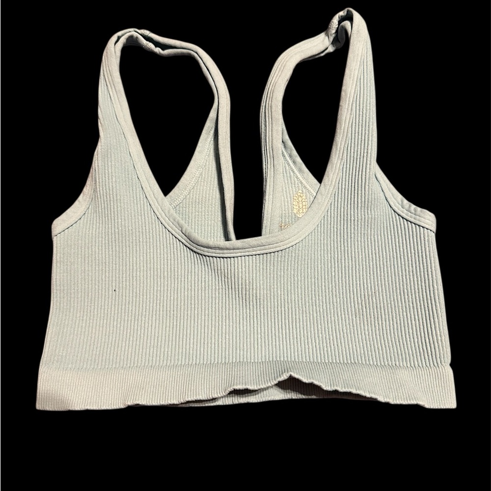 Free people movement  Ribbed Blue Sports Bra. NWOT